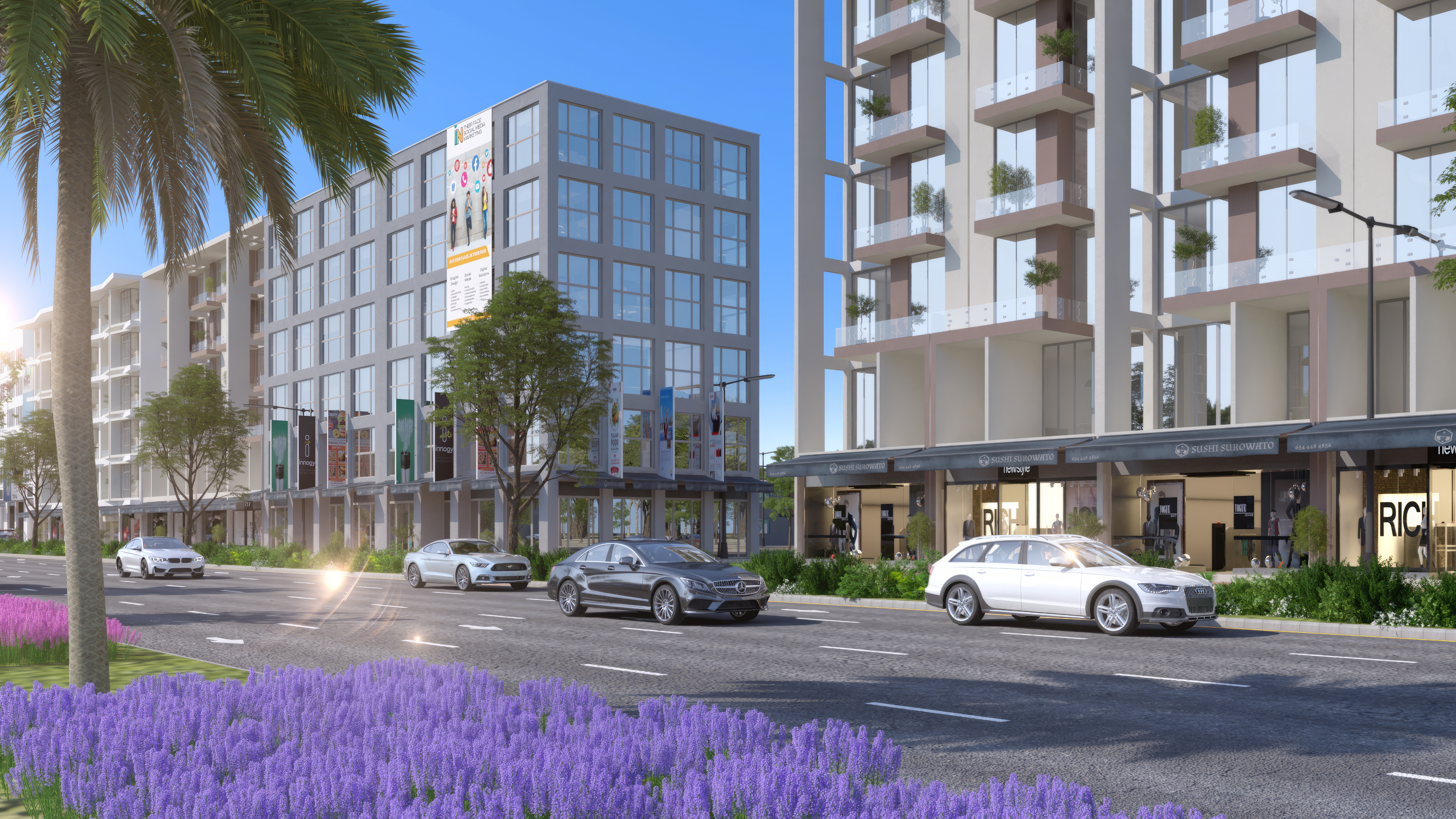 150ft Central Commercial Boulevard & Food Court (200 Sq. Yds)